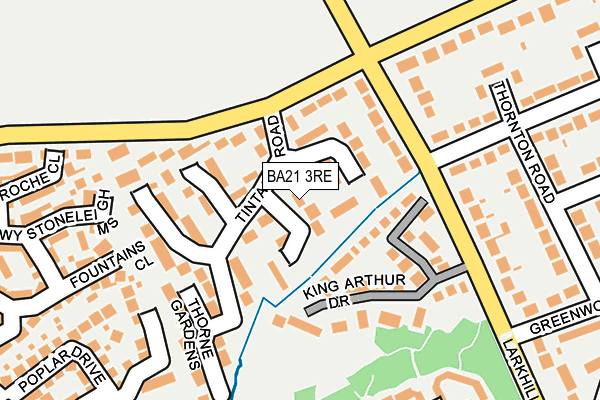 BA21 3RE map - OS OpenMap – Local (Ordnance Survey)