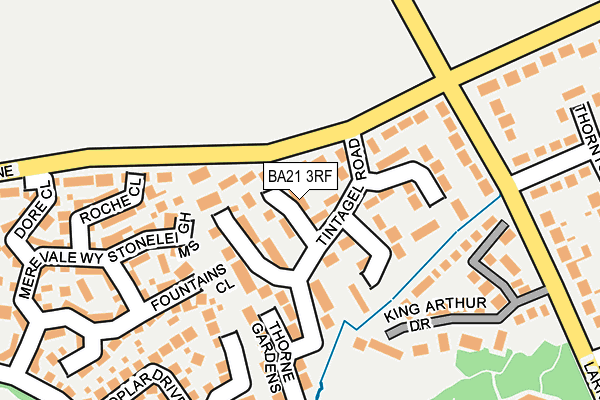 BA21 3RF map - OS OpenMap – Local (Ordnance Survey)