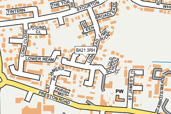 BA21 3RH map - OS OpenMap – Local (Ordnance Survey)