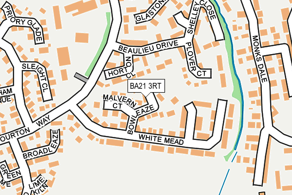 BA21 3RT map - OS OpenMap – Local (Ordnance Survey)