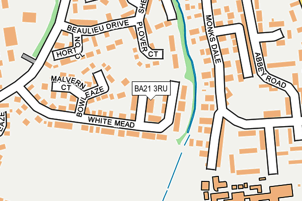 BA21 3RU map - OS OpenMap – Local (Ordnance Survey)