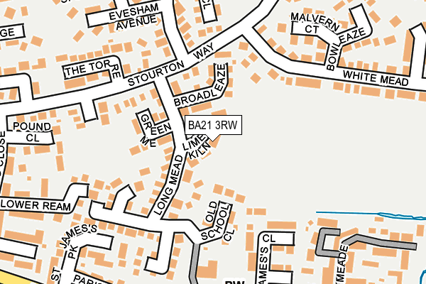 BA21 3RW map - OS OpenMap – Local (Ordnance Survey)
