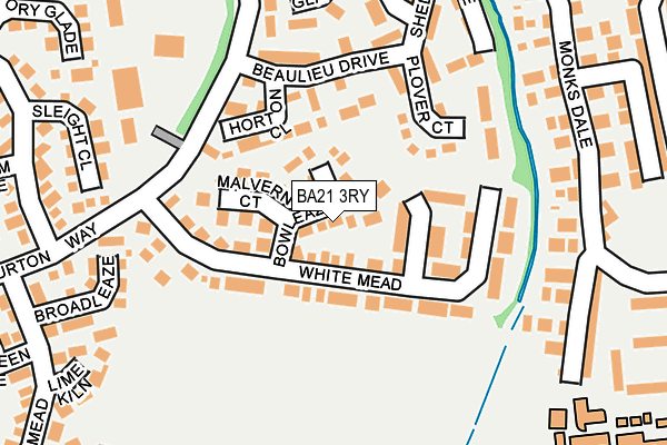 BA21 3RY map - OS OpenMap – Local (Ordnance Survey)