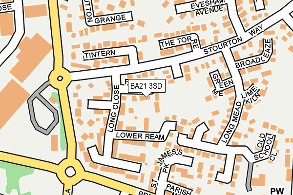 BA21 3SD map - OS OpenMap – Local (Ordnance Survey)