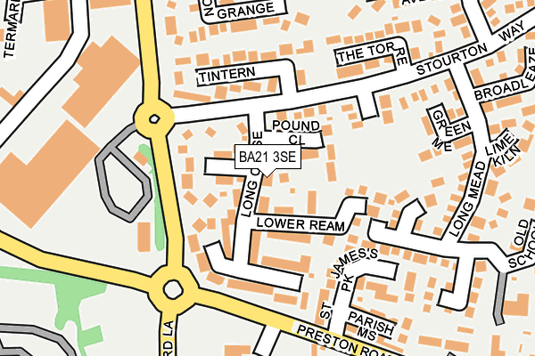 BA21 3SE map - OS OpenMap – Local (Ordnance Survey)