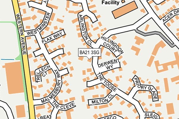 BA21 3SG map - OS OpenMap – Local (Ordnance Survey)