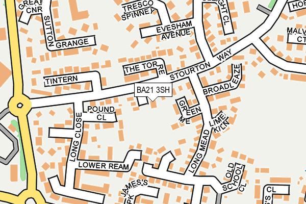 BA21 3SH map - OS OpenMap – Local (Ordnance Survey)