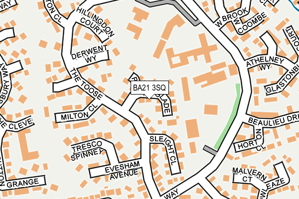 BA21 3SQ map - OS OpenMap – Local (Ordnance Survey)