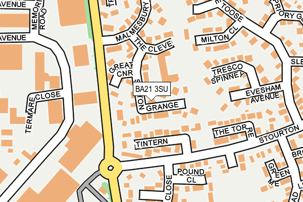 BA21 3SU map - OS OpenMap – Local (Ordnance Survey)