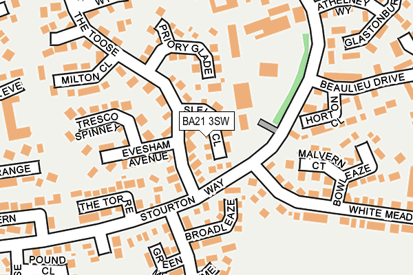 BA21 3SW map - OS OpenMap – Local (Ordnance Survey)