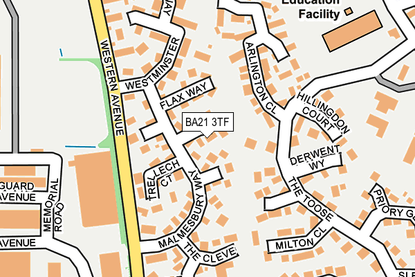 BA21 3TF map - OS OpenMap – Local (Ordnance Survey)