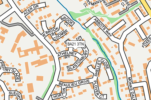 BA21 3TN map - OS OpenMap – Local (Ordnance Survey)
