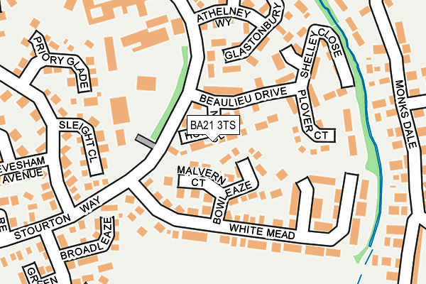 BA21 3TS map - OS OpenMap – Local (Ordnance Survey)