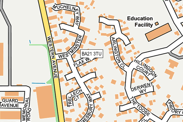 BA21 3TU map - OS OpenMap – Local (Ordnance Survey)