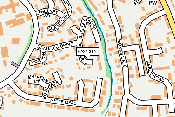 BA21 3TY map - OS OpenMap – Local (Ordnance Survey)