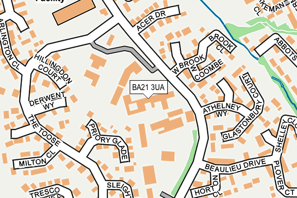 BA21 3UA map - OS OpenMap – Local (Ordnance Survey)