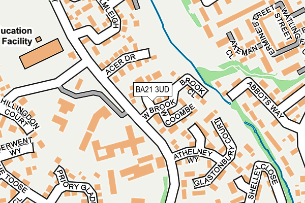 BA21 3UD map - OS OpenMap – Local (Ordnance Survey)