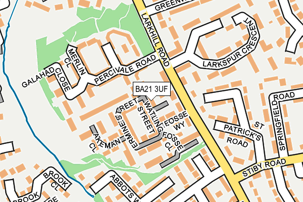 BA21 3UF map - OS OpenMap – Local (Ordnance Survey)