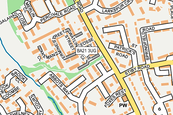 BA21 3UG map - OS OpenMap – Local (Ordnance Survey)