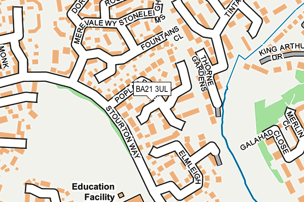 BA21 3UL map - OS OpenMap – Local (Ordnance Survey)