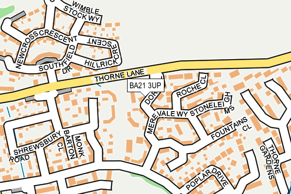 BA21 3UP map - OS OpenMap – Local (Ordnance Survey)