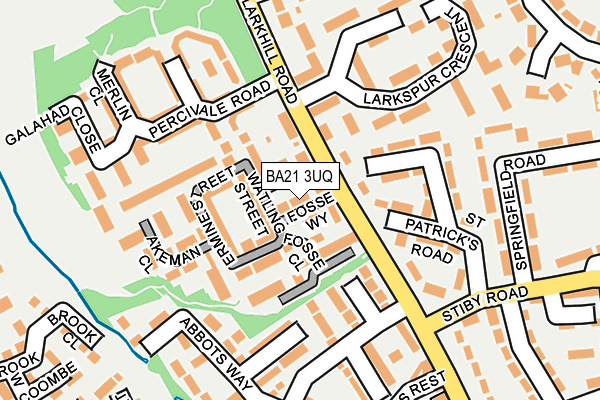 BA21 3UQ map - OS OpenMap – Local (Ordnance Survey)