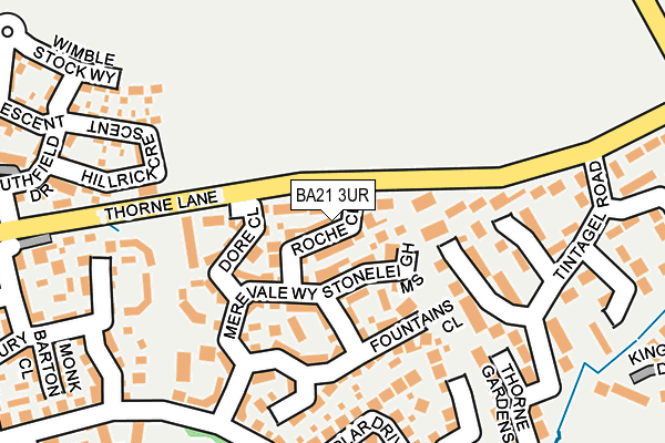 BA21 3UR map - OS OpenMap – Local (Ordnance Survey)