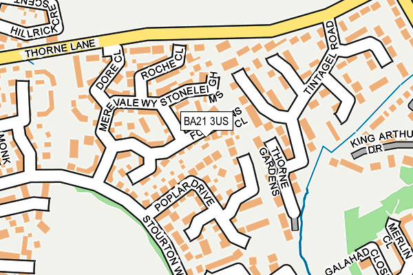 BA21 3US map - OS OpenMap – Local (Ordnance Survey)