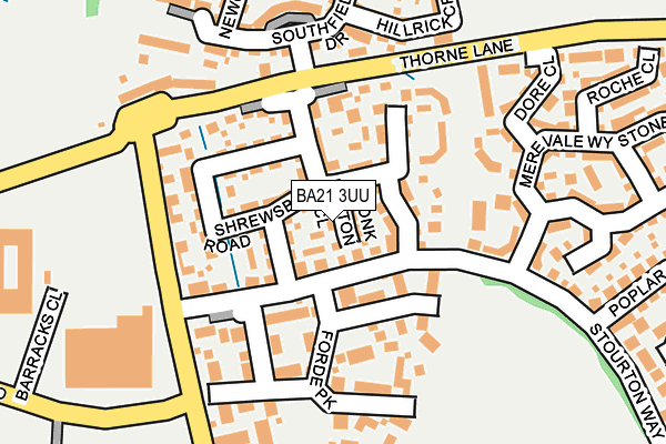 BA21 3UU map - OS OpenMap – Local (Ordnance Survey)