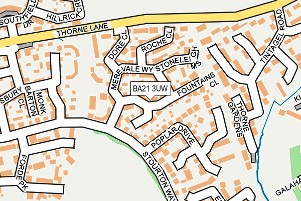BA21 3UW map - OS OpenMap – Local (Ordnance Survey)