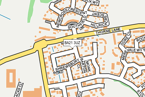 BA21 3UZ map - OS OpenMap – Local (Ordnance Survey)