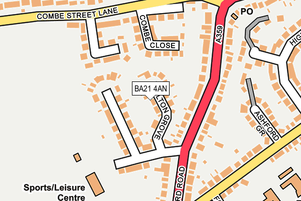 BA21 4AN map - OS OpenMap – Local (Ordnance Survey)