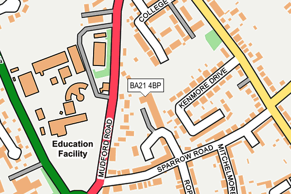 BA21 4BP map - OS OpenMap – Local (Ordnance Survey)