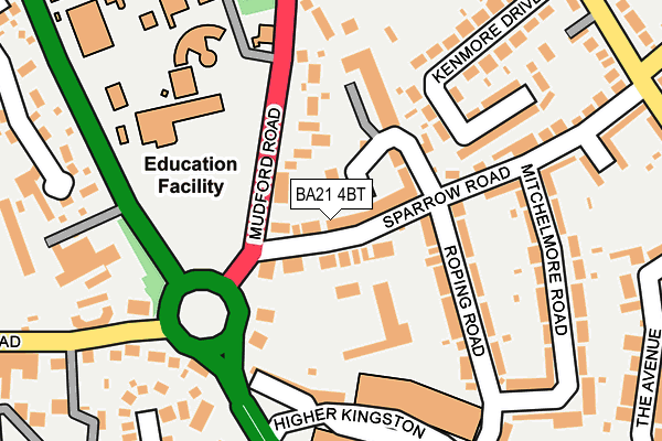 BA21 4BT map - OS OpenMap – Local (Ordnance Survey)