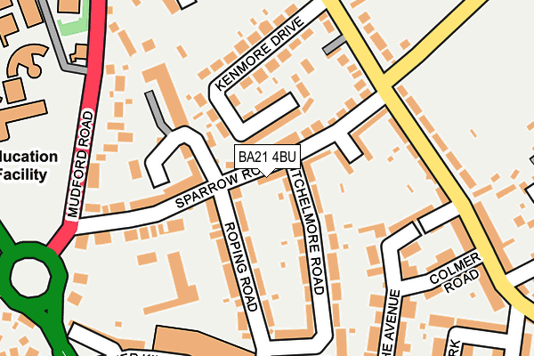 BA21 4BU map - OS OpenMap – Local (Ordnance Survey)