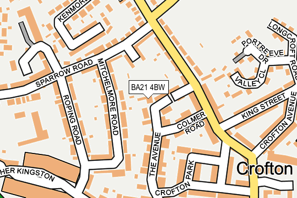 BA21 4BW map - OS OpenMap – Local (Ordnance Survey)