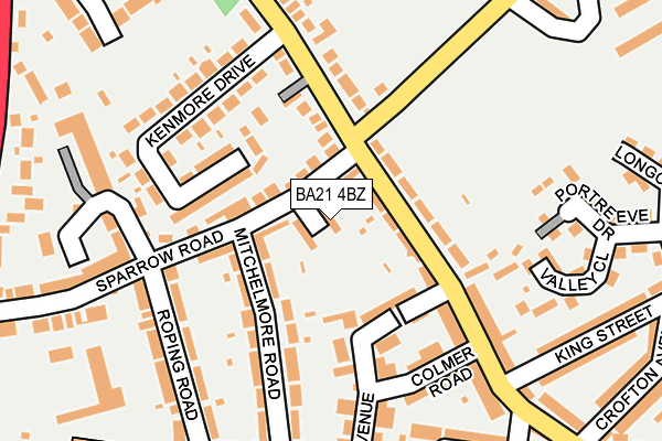 BA21 4BZ map - OS OpenMap – Local (Ordnance Survey)