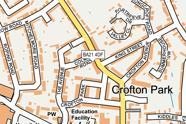 BA21 4DF map - OS OpenMap – Local (Ordnance Survey)