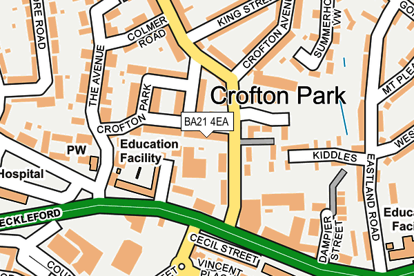 BA21 4EA map - OS OpenMap – Local (Ordnance Survey)