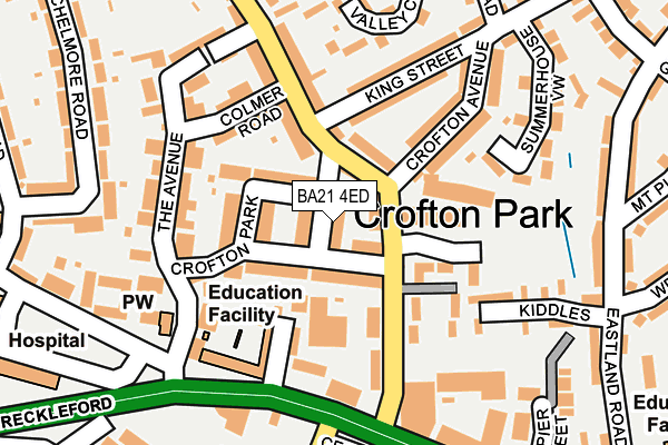 BA21 4ED map - OS OpenMap – Local (Ordnance Survey)