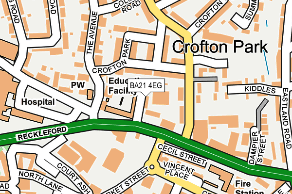 BA21 4EG map - OS OpenMap – Local (Ordnance Survey)