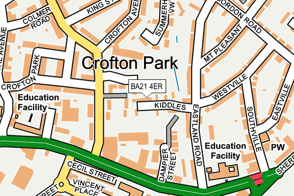 BA21 4ER map - OS OpenMap – Local (Ordnance Survey)