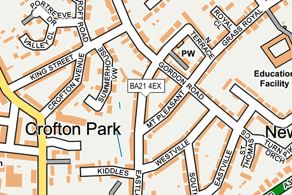 BA21 4EX map - OS OpenMap – Local (Ordnance Survey)