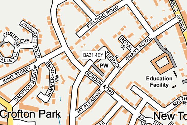 BA21 4EY map - OS OpenMap – Local (Ordnance Survey)