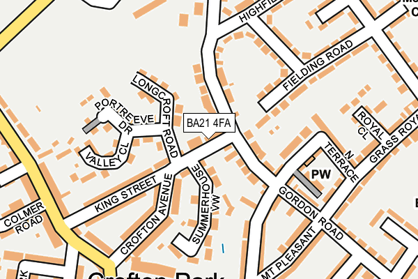 BA21 4FA map - OS OpenMap – Local (Ordnance Survey)