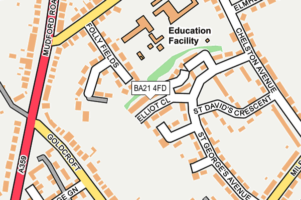 BA21 4FD map - OS OpenMap – Local (Ordnance Survey)