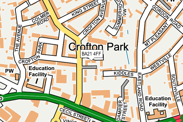 BA21 4FF map - OS OpenMap – Local (Ordnance Survey)