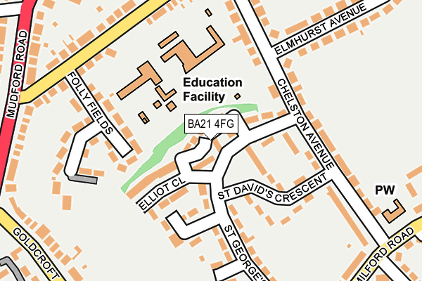 BA21 4FG map - OS OpenMap – Local (Ordnance Survey)