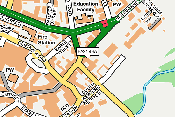 BA21 4HA map - OS OpenMap – Local (Ordnance Survey)