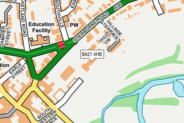 BA21 4HB map - OS OpenMap – Local (Ordnance Survey)